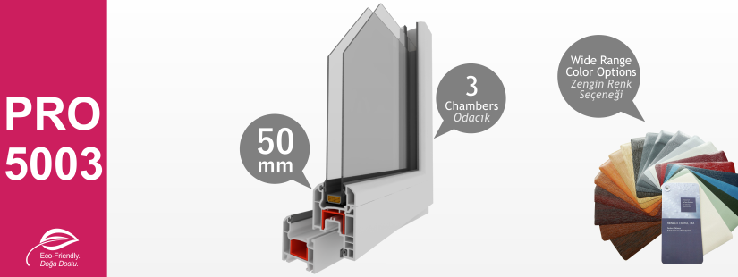 PRO5003 Serisi PVC Profiller