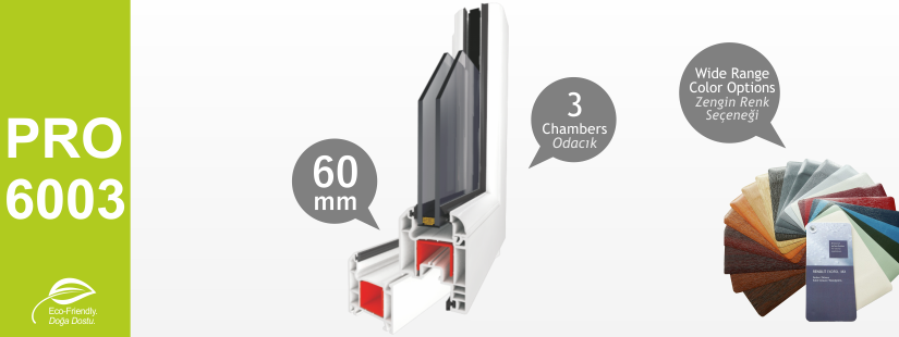 PRO6003 Serisi PVC Profiller