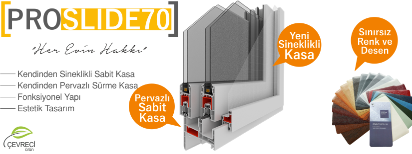 PROSÜR-70 Serisi PVC Profiller
