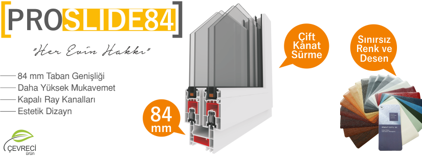 PROSÜR-84 Serisi PVC Profiller